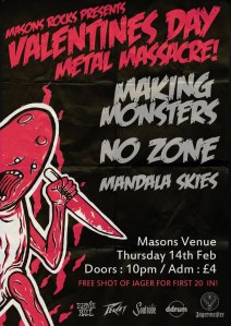Making Monsters, Masons, 14 February 2013